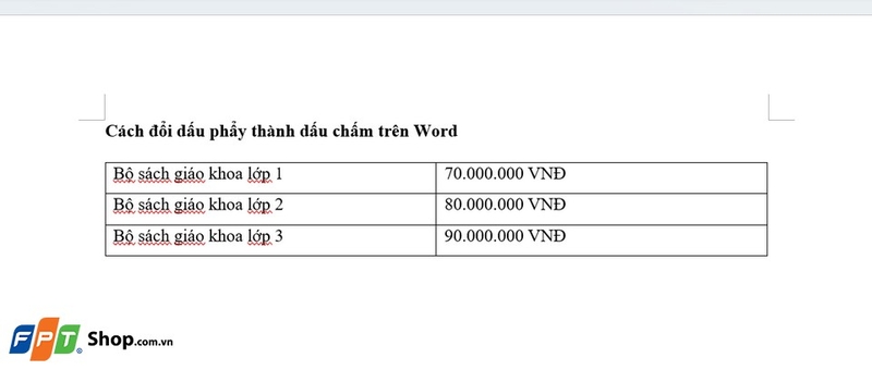Kiểm tra kết quả sau khi chuyển đổi thành công