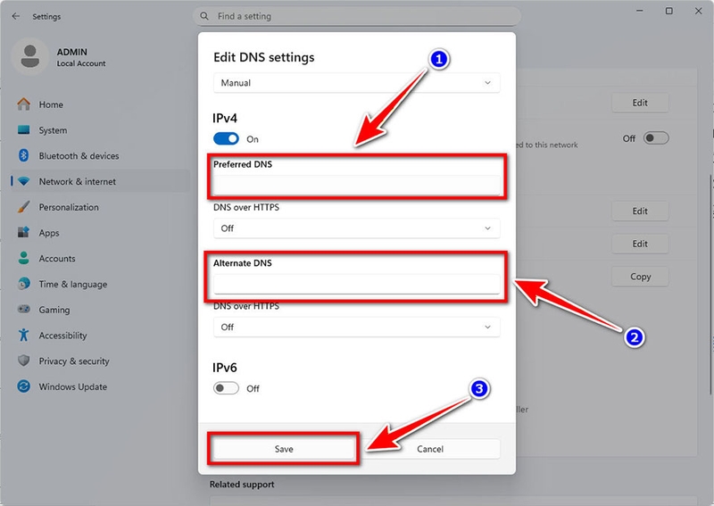 Cách đổi DNS Win 11 - 01