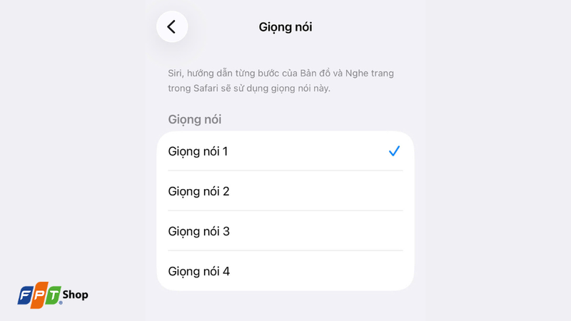 Chọn loại giọng