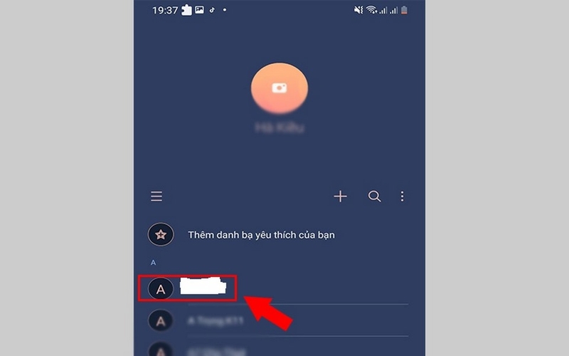 Thay đổi hình nền cuộc gọi từ danh bạ