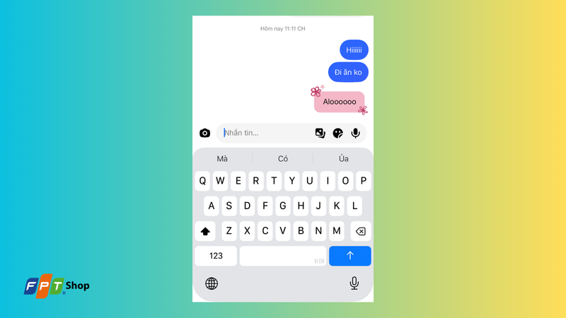 Kiểu bong bóng chat trên TikTok
