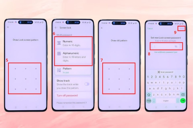 cách đổi mật khẩu điện thoại Realme nhanh nhất 3