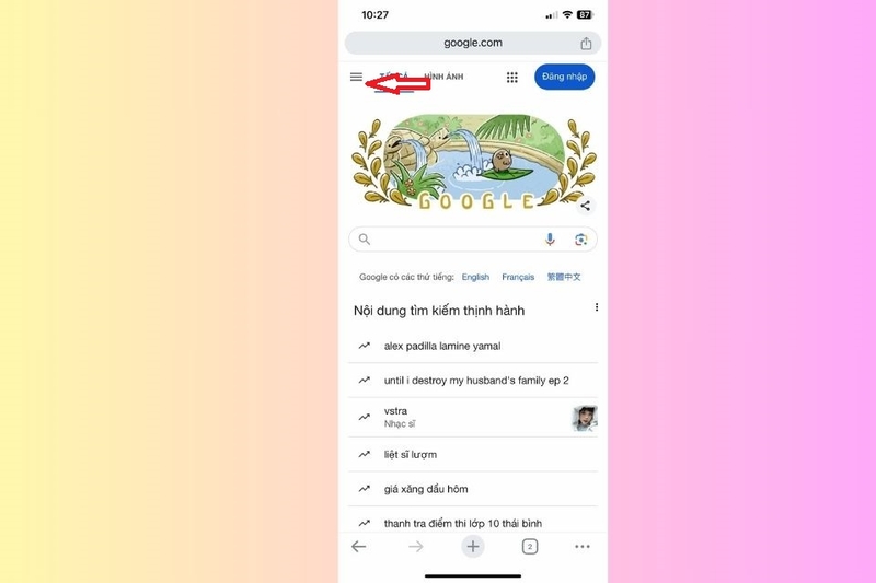 Truy cập vào tiện ích Google trên điện thoại