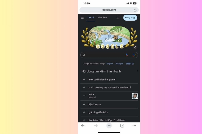Quá trình cài đặt chế độ tối trên IOS thành công