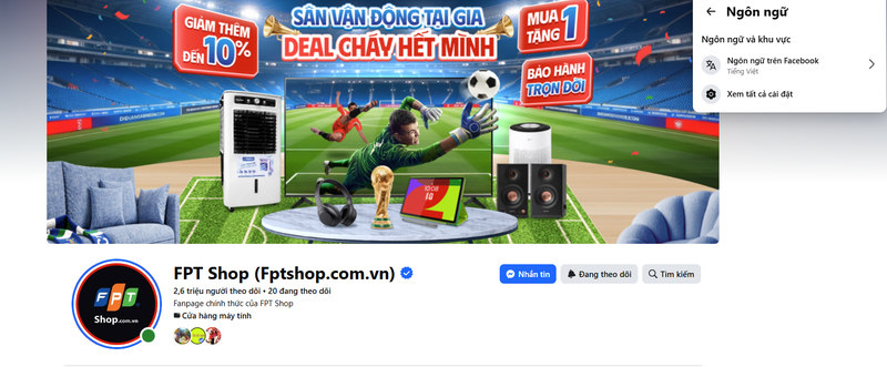 Cách đổi ngôn ngữ trên Facebook 6