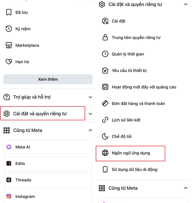 Cách đổi ngôn ngữ trên Facebook 4