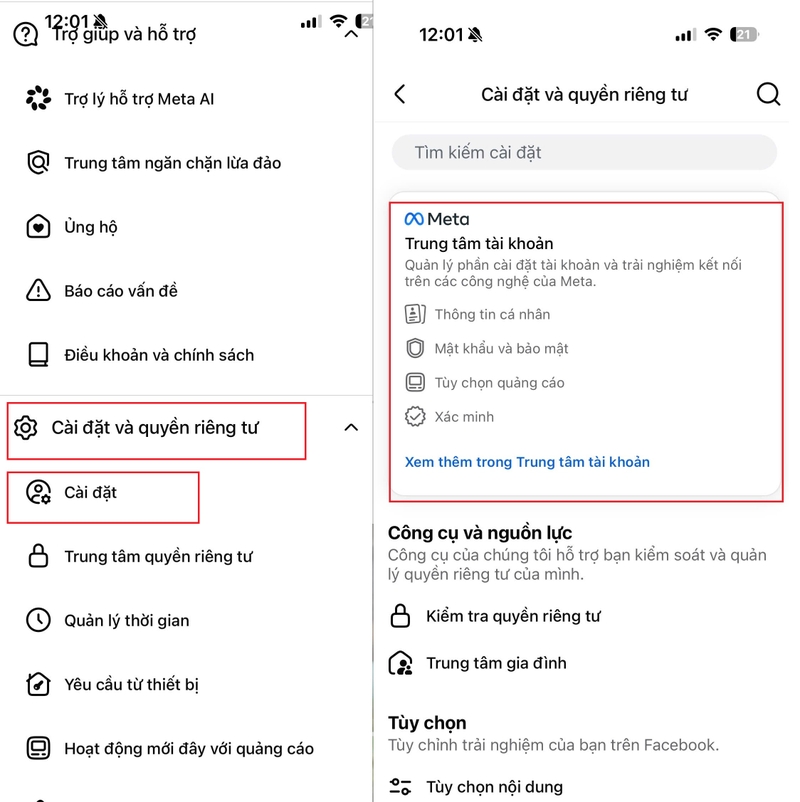 Cách đổi số điện thoại trên Facebook 3