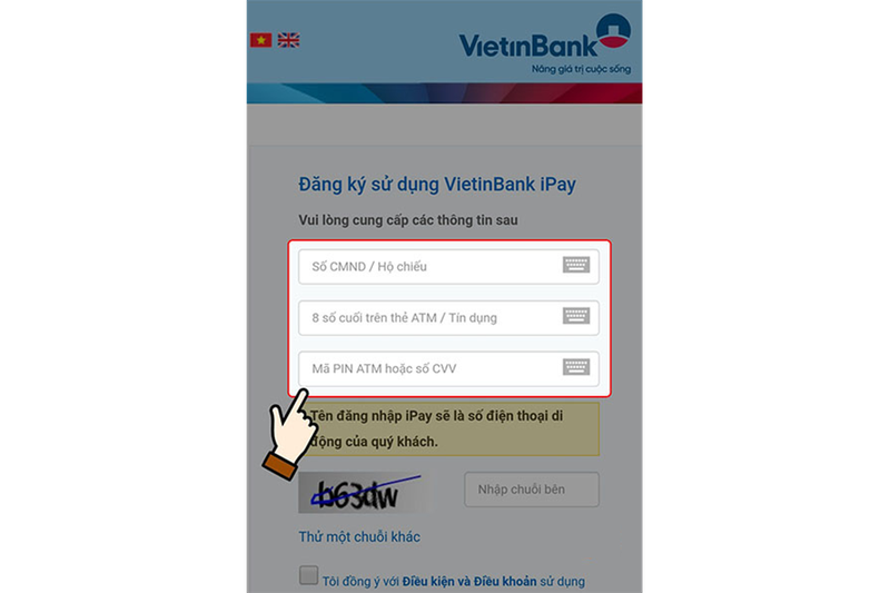 Cách đổi số điện thoại Vietinbank (hình 3)