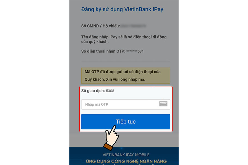 Cách đổi số điện thoại Vietinbank (hình 5)