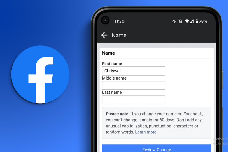 cách đổi tên FB 1 chữ trên điện thoại iPhone hình 2