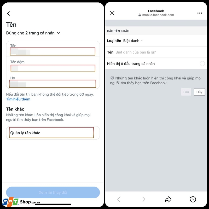 Cách đổi tên Facebook trên iPhone ảnh 3