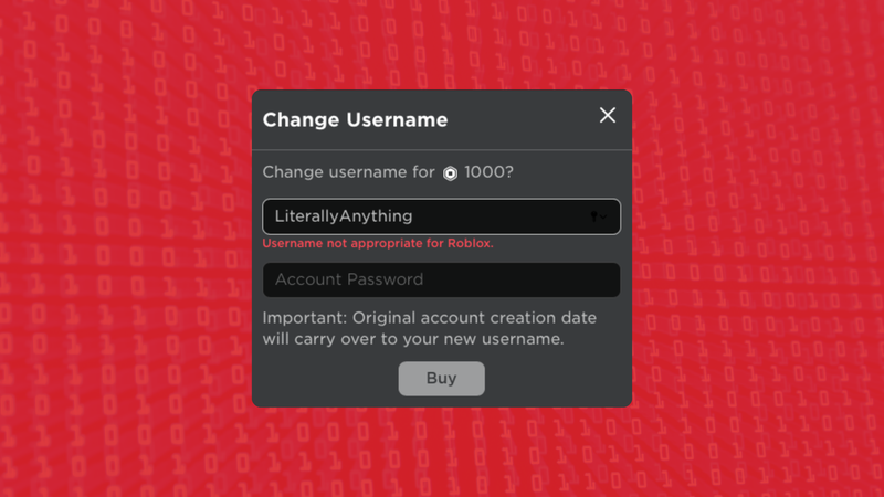 Một số lưu ý về cách đổi tên trong Roblox