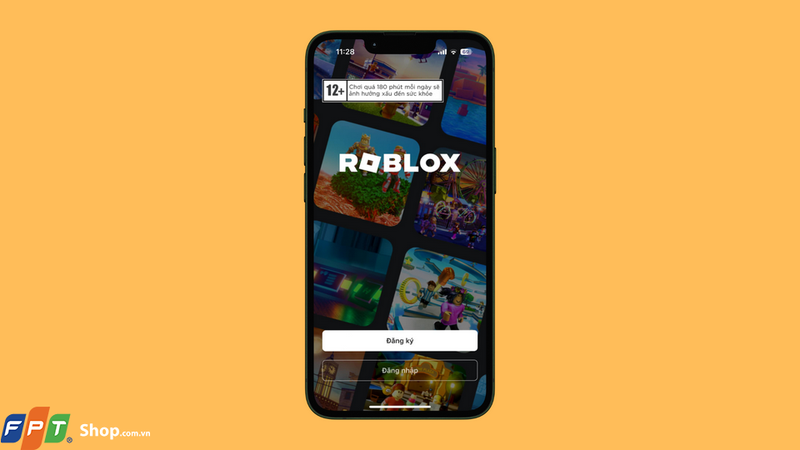 Mở ứng dụng Roblox trên điện thoại và thực hiện đăng nhập vào tài khoản Roblox của bạn