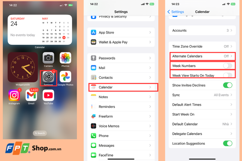 Cách đơn giản tùy chỉnh lịch trên iPhone (5)