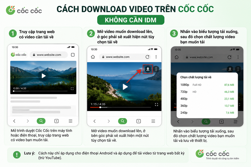 Cách download video không cần IDM 1