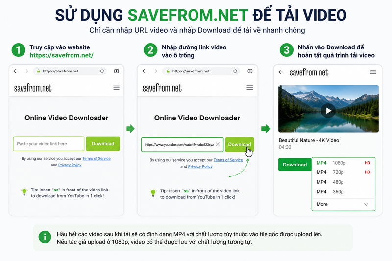 Cách download video không cần IDM 2