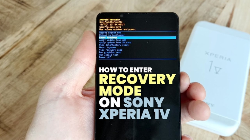 cách đưa điện thoại Sony về chế độ Recovery Mode 1