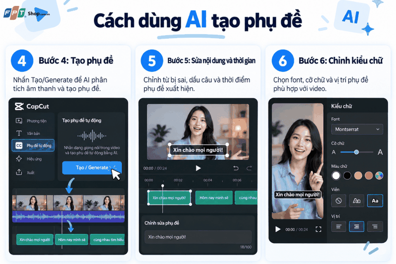 cách dùng AI tạo phụ đề 2
