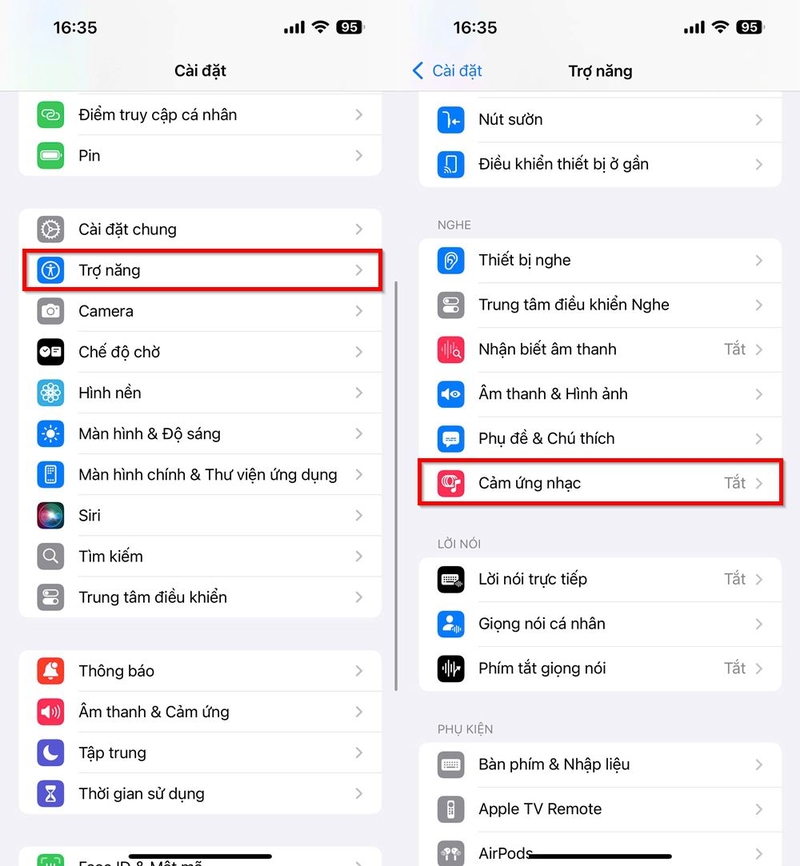 Music Haptics (Cảm ứng nhạc) trên iOS 18 ảnh 2