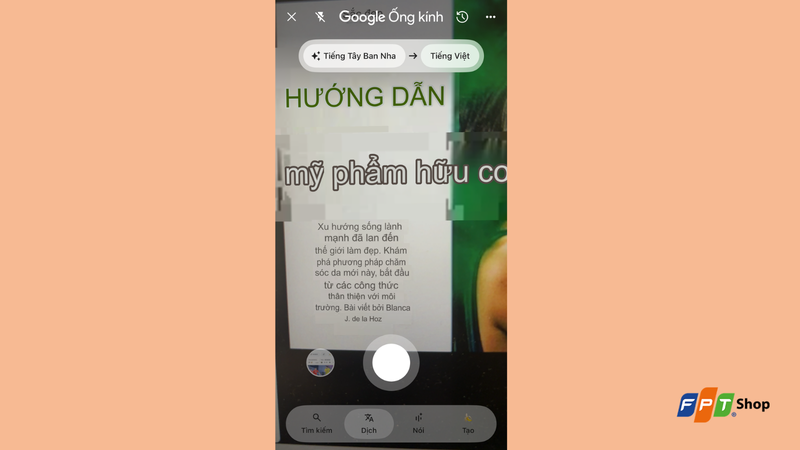 Dịch chữ trong ảnh có sẵn bằng Google Lens
