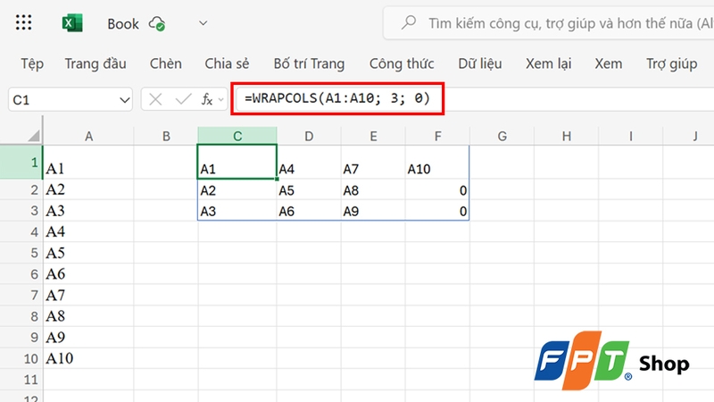 Thay thế #N/A bằng ký tự khác