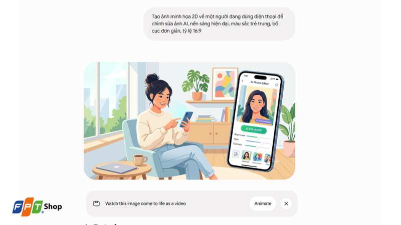 Nhập prompt mô tả hình ảnh