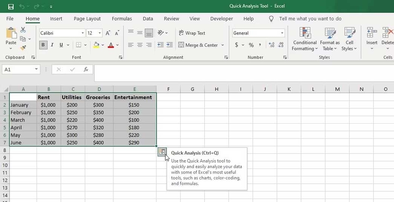 gioi thieu cong cu quick analysis