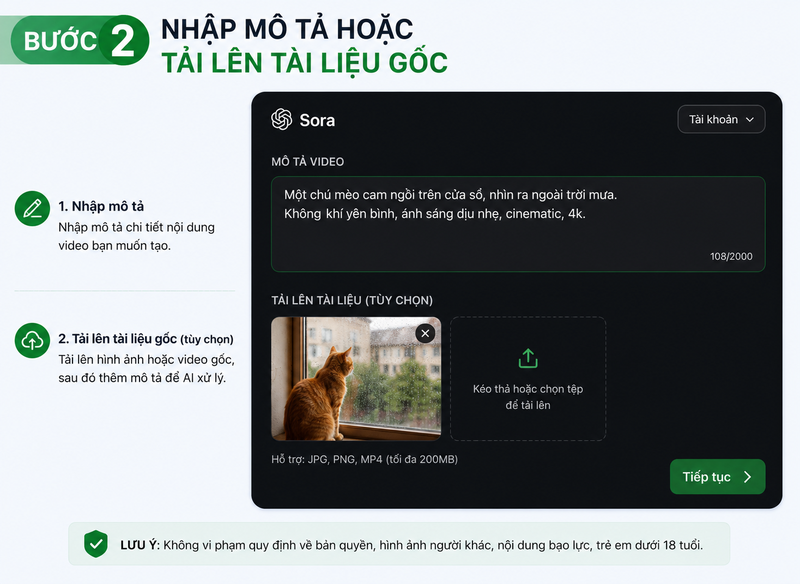 Cách dùng Sora tạo video 2
