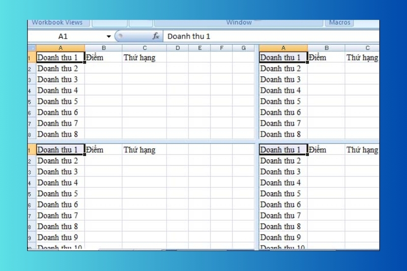 cách dùng split tách bảng dữ liệu excel hình 2