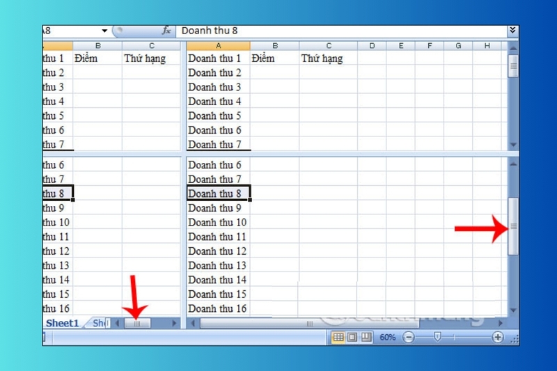 cách dùng split tách bảng dữ liệu excel hình 3