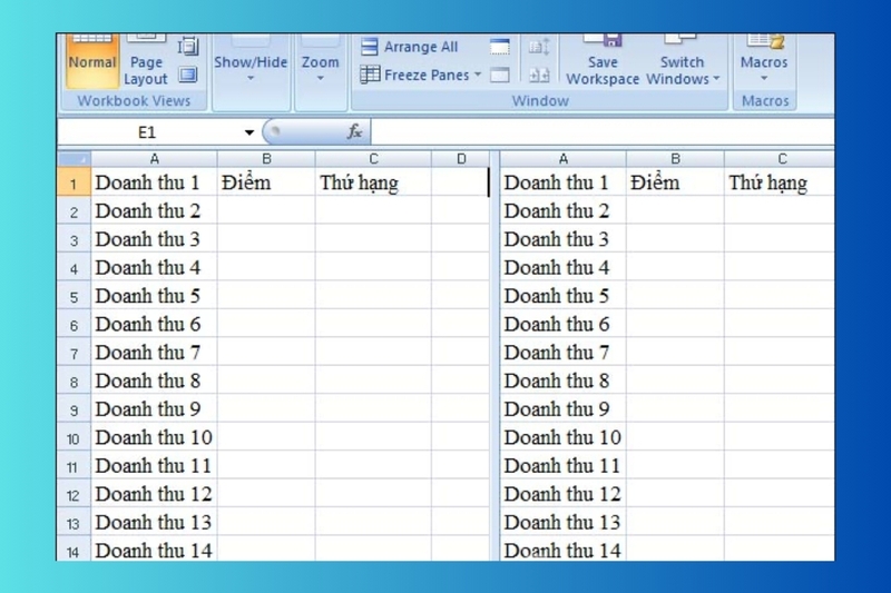 cách dùng split tách bảng dữ liệu excel hình 7