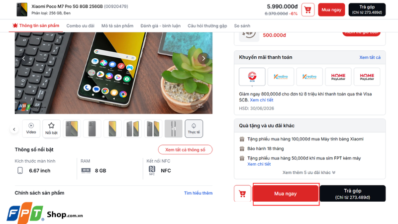 Chọn sản phẩm cần mua
