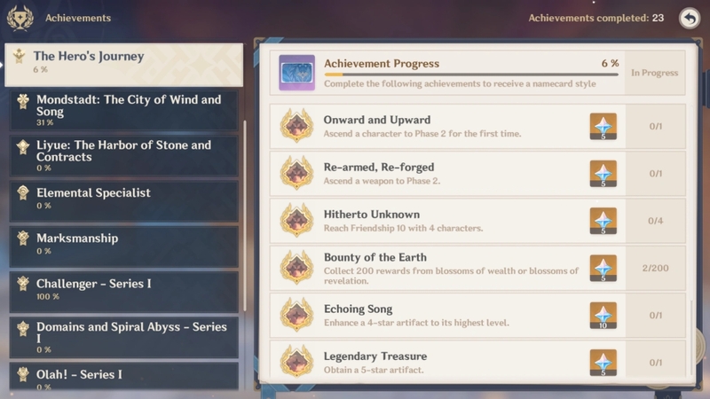 Hoàn thành Achievement (Thành tựu)