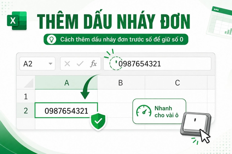 Cách fix lỗi Excel không hiển thị số 0 ảnh 4