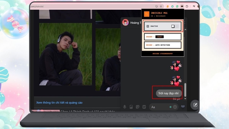 Cách gửi tin nhắn tàng hình trên Facebook (ảnh 10)