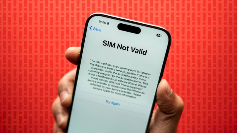 Lỗi “No SIM” hoặc “Invalid SIM”