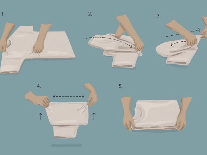 Cách gấp áo polo ảnh 1