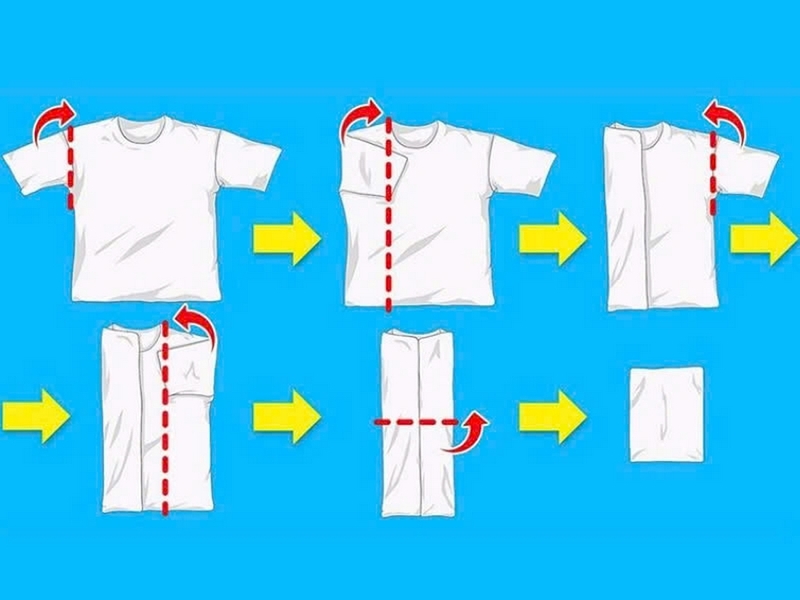 Cách gấp áo polo ảnh 3