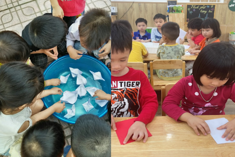 cách gấp thuyền giấy (1)