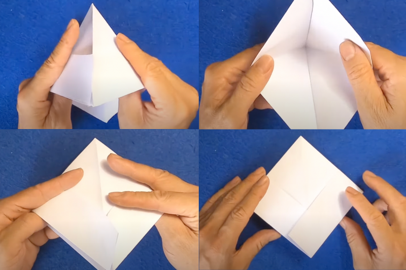 cách gấp thuyền giấy (6)
