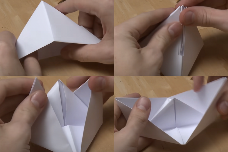 cách gấp thuyền giấy (8)