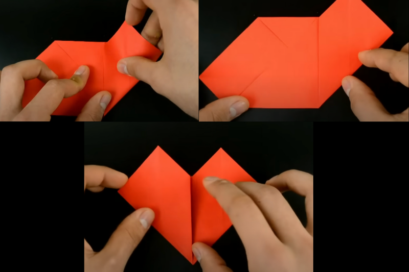 Cách gấp trái tim (6)