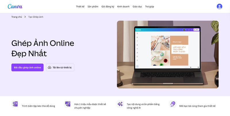 cách ghép ảnh trên canva - Hình 1
