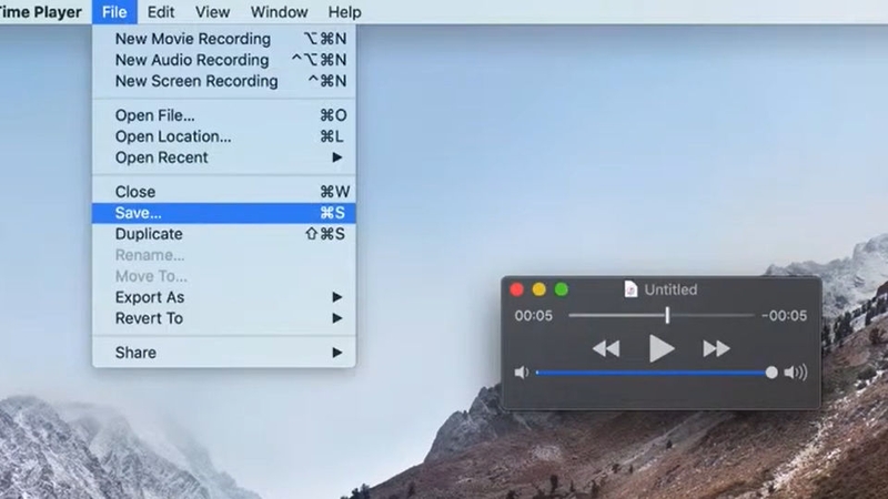 Vào File chọn Save