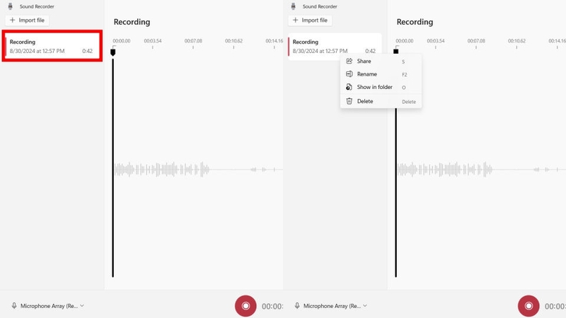 Chuột phải vào file rồi chọn chức năng