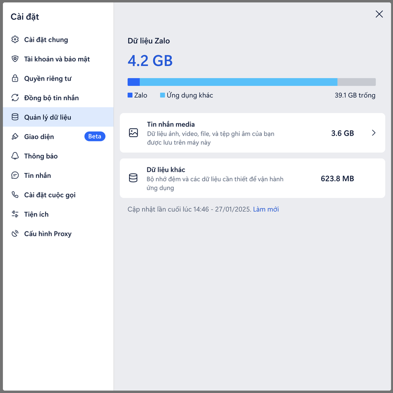 cách giải phóng dung lượng zalo trên iphone hình 4