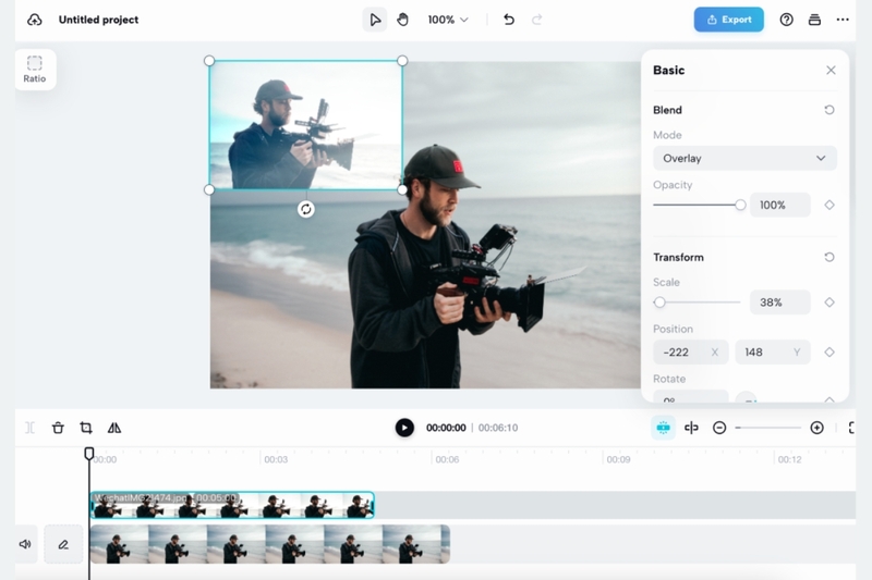 cách giảm độ mờ Opacity của video trên CapCut hình 6