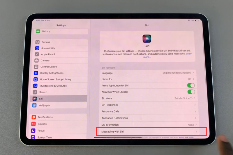 Cách gọi Siri trên iPad Pro (7)