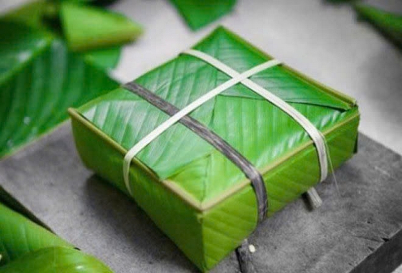 Cách gói bánh chưng bằng khuôn ảnh 6