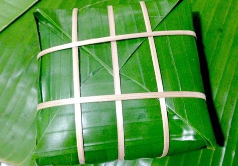 c&aacute;ch g&oacute;i b&aacute;nh chưng bằng l&aacute; chuối ảnh 5
